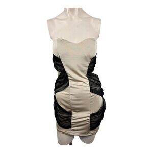 Y2K Nottivus strapless bodycon mini